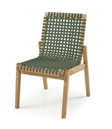 Cadeira Trama Corda Verde Estrutura Stain Jatobá 52cm - 66745