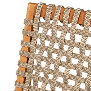 Cadeira Trama Corda Rami Estrutura Stain Jatobá 52cm - 78564