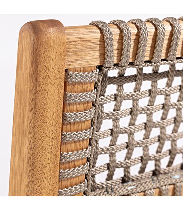 Banqueta Alta Trama Stain Jatobá Corda Rami 106cm - 78573