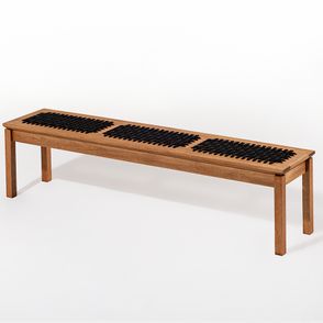 Conj Trama Mesa + 02 Bancos Corda Preta Jatobá 180cm - 78575