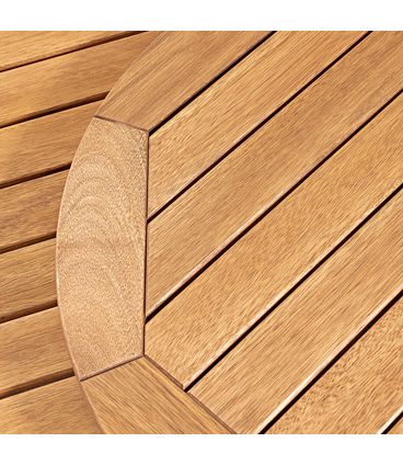 Mesa Redonda Tambaú Tampo Giratório Stain Jatobá 140cm - 51262