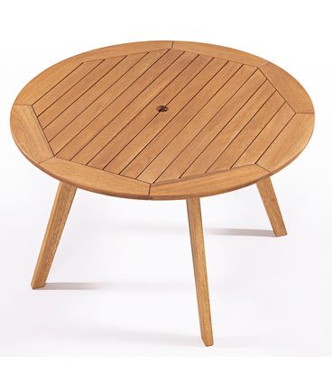 Mesa Jantar Redonda Tambaú Stain Jatobá 120cm - 67827