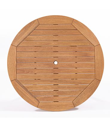 Mesa Jantar Redonda Tambaú Stain Jatobá 120cm - 67827