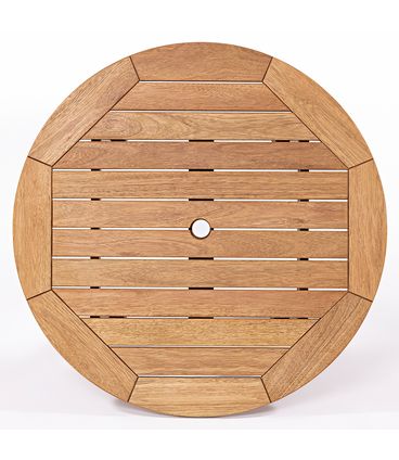 Mesa Export Redonda Madeira Stain Jatobá 80cm - 15684