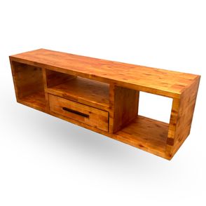 Rack Riva II Com Gaveta 3 Nichos Madeira Natural 180cm - 78637