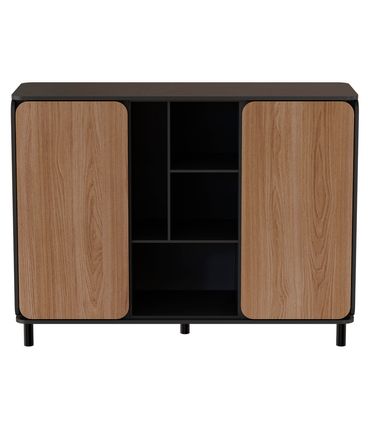 Aparador de Sala Elements Appennini Mid Chumbo Carvalho - 77568