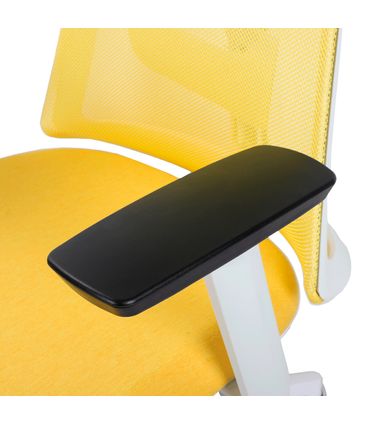 Cadeira Ergonômica Elements Olympia Branca e Amarelo - 78693