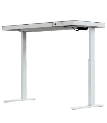 Mesa Regulagem Altura Elétrica Elements Musa Branca 120cm - 77577