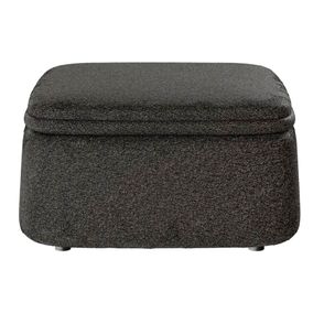 Mesa de Centro Elements Berti Puff e Baú 3 em 1 Cinza - 77573