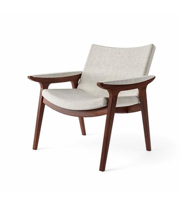 Poltrona Vicosa Estrutura Castanho Tecido Boucle Branco -76974