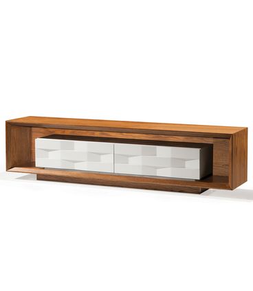 Rack Armani Carvalho Amêndoa e Laca Off White 220cm - 78747