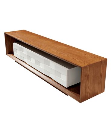 Rack Armani Carvalho Amêndoa e Laca Off White 220cm - 78747