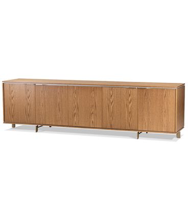 Buffet Marven Carvalho Amêndoa 05 Portas 2 Gavetas 249cm - 78771