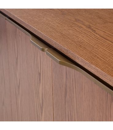 Buffet Marven Carvalho Amêndoa 05 Portas 2 Gavetas 249cm - 78771