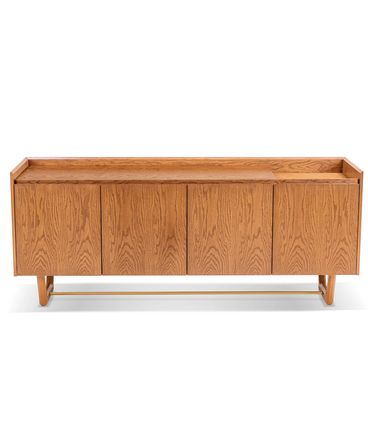 Buffet Spazio Bar Carvalho Amêndoa Pés Dourado 180cm - 78773