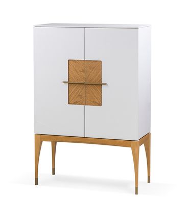 Bar Preston 02 Portas Off White e Carvalho Amêndoa - 78783