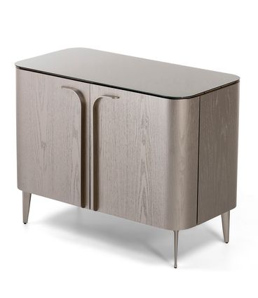 Buffet Magno 02 Portas Carvalho Champagne Com Vidro - 78789