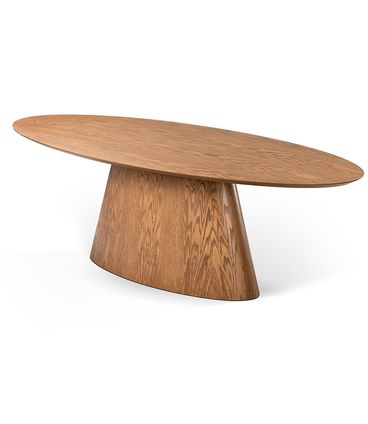 Mesa Jantar Vetri Tampo Oval Base Amêndoa 180cm - 78831