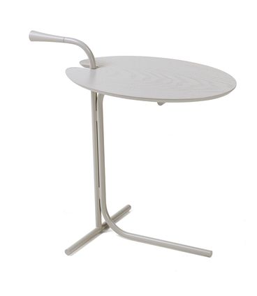 Mesa Lateral Isis Off White Base Metalizado Off White - 78946