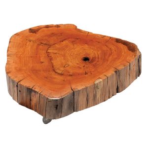 Mesa Centro Wood Média Com Rodízios - 78954