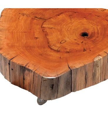 Mesa Centro Wood Pequena Com Rodízios - 78955