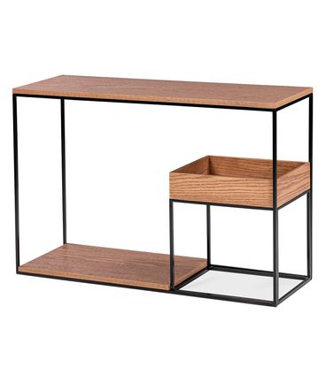 Sofá Table Venezza Lateral Extensível Amêndoa 90cm - 78956