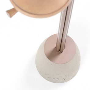 Cabideiro Dália com Espelho Mesa Amêndoa Haste Bronze - 78958
