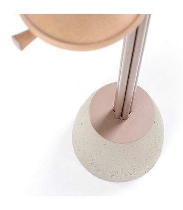 Cabideiro Dália com Espelho Mesa Amêndoa Haste Bronze - 78958