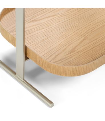 Carrinho Bar Manhattan Carvalho Natural Base Champagne - 78960