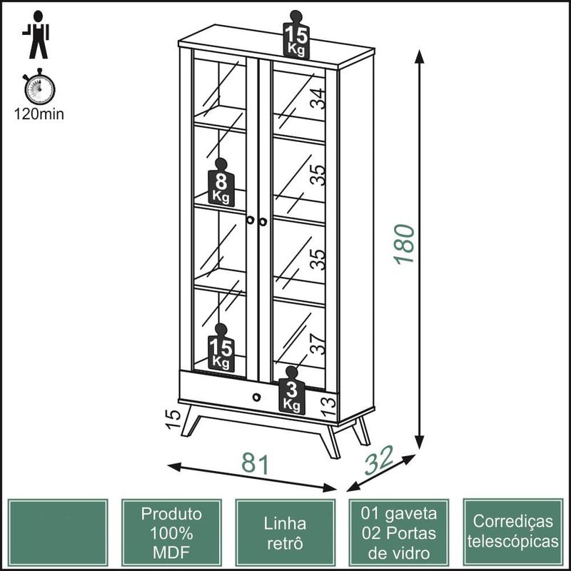 EstanteRetroJoiacom1GavetaPortadeVidrocorOffWhite47477