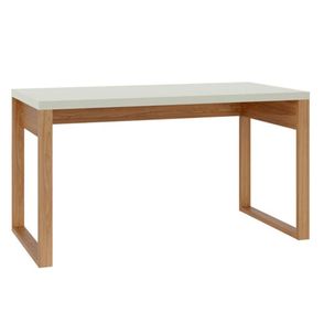 Escrivaninha Cleveland Tampo Off White Base Freijó 135cm - 78247