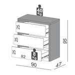 ComodaLyracom3GavetascorFreijocomOffWhite90cmLARG55774