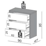 ComodaLyracom3GavetascorOffWhite90cmLARG56902