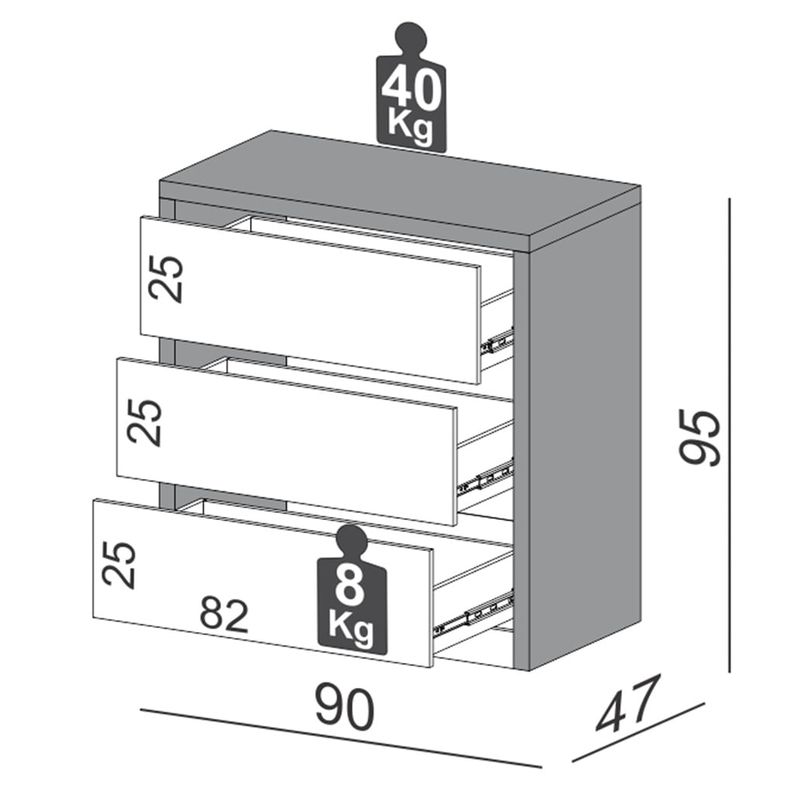 ComodaLyracom3GavetascorOffWhite90cmLARG56902