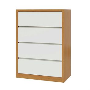 Cômoda Lyra 4 Gavetas Freijó com Off White 90cm - 77062