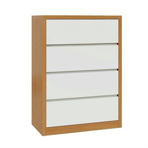 Cômoda Lyra 4 Gavetas Freijó com Off White 90cm - 77062