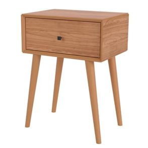 Mesa de Cabeceira Wood Prime TW49 1 Gaveta cor Freijo 50 cm - 69424