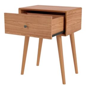 Mesa de Cabeceira Wood Prime TW49 1 Gaveta cor Freijo 50 cm - 69424