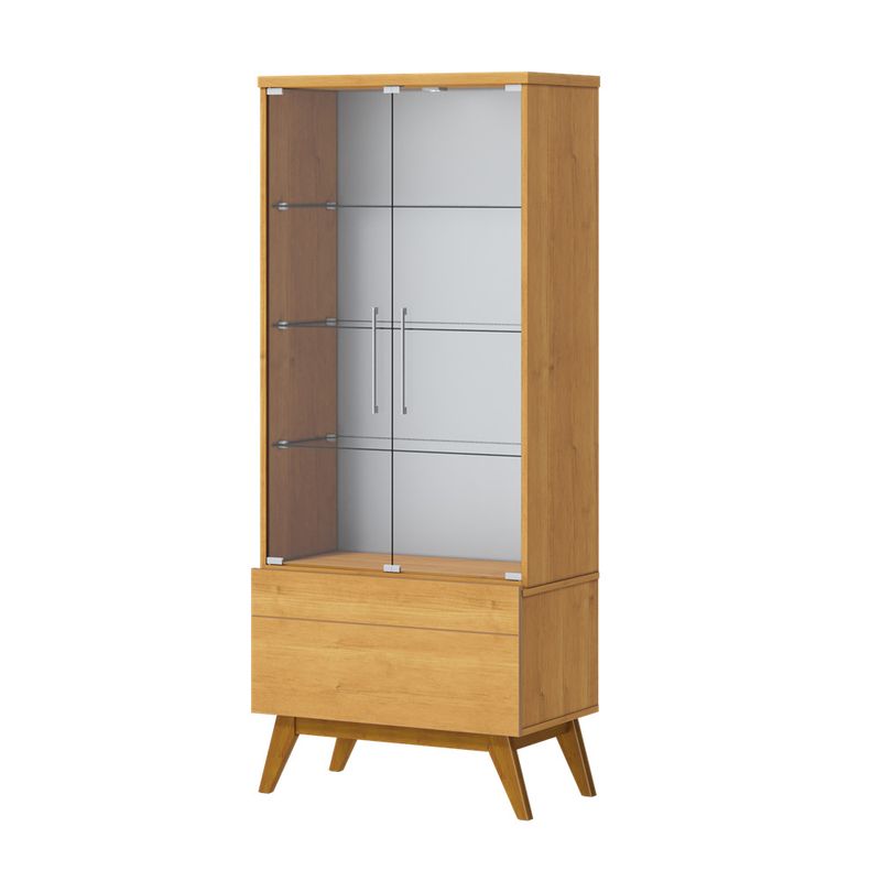Cristaleira Forma Madeira Nature Porta Vidro 166cm - 79081