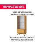 Cristaleira Forma Madeira Nature Porta Vidro 166cm - 79081