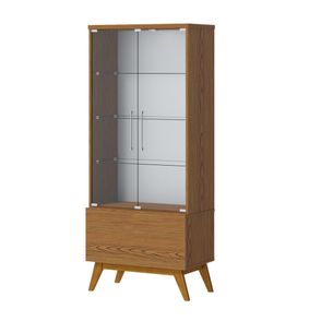 Cristaleira Forma Madeira Freijó Porta Vidro 166cm - 79082