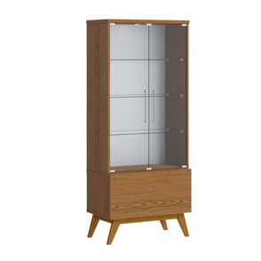 Cristaleira Forma Madeira Freijó Porta Vidro 166cm - 79082