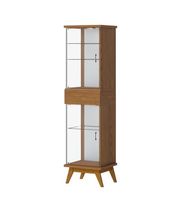 Cristaleira Crono Freijo Porta Vidro 183cm - 79091