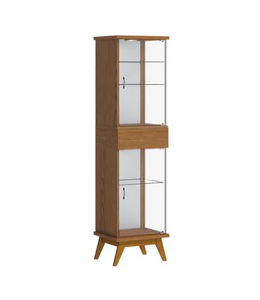 Cristaleira Crono Freijo Porta Vidro 183cm - 79091