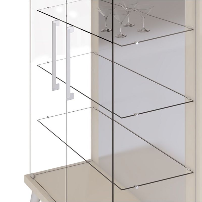 Cristaleira Opus Off White Portas de Vidro 179cm - 79095