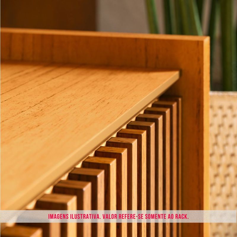 Rack Abra Cor Nature 3 Gavetas 264cm - 76906 76906