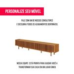 Rack Abra Ripado Cor Nature 3 Gavetas 184cm - 76909