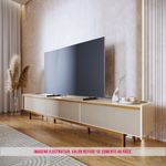 Rack Abrace Cor Off White Tela Sintética 264cm - 79112