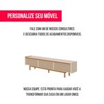 Rack Abrace Cor Off White Tela Sintética 264cm - 79112