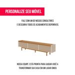 Rack Abrace Cor Off White Com Nature Tela Sintética